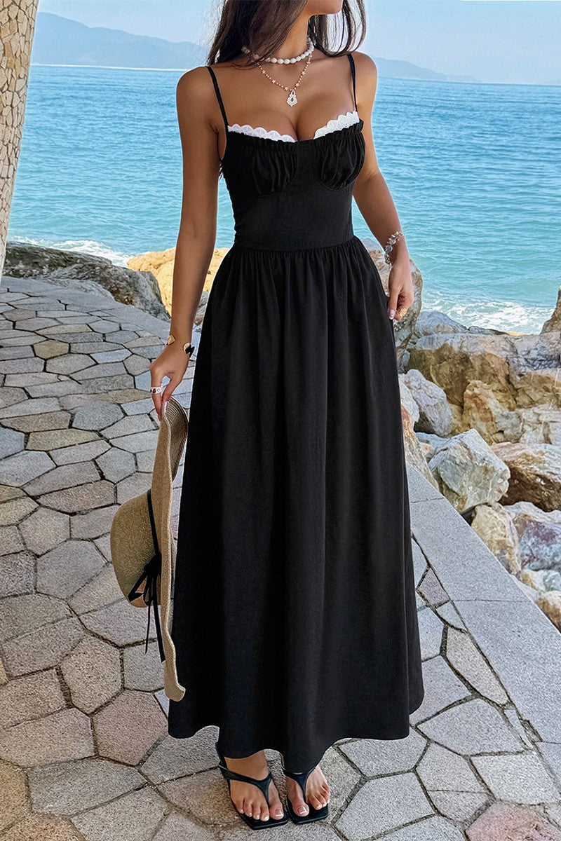 Spaghetti Strap Long Dress
